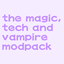 the magic tech and vampire modpack  logo