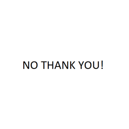 No Thank You! logo