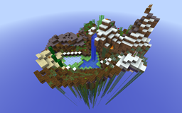 Midnight Floating Island with Monument project image