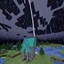 Lightning randomly strikes logo