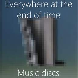 Everywhere at the end of time music discs logo