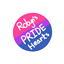 Robyn's Bi Hearts logo