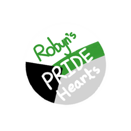 Robyn's Demiromantic Hearts logo
