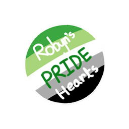 Robyn's Aro Hearts logo