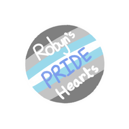 Robyn's Demi-Boy Hearts logo