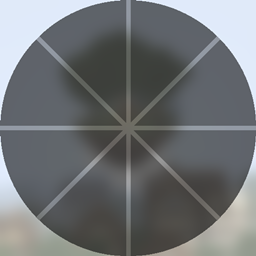 Round emote menu logo