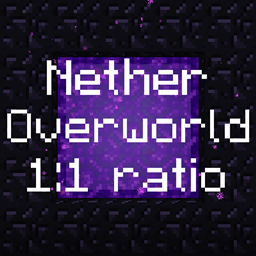 Nether-Overworld 1:1 ratio