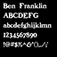 Ben Franklin HD Font logo