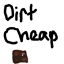 Dirt Cheap logo
