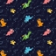 Space dinos and structures logo