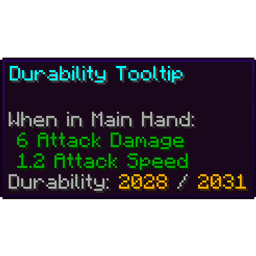 Durability Tooltip