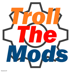 Troll The Mods logo