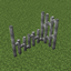 Three Dimensional Iron Bars logo