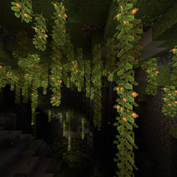 Lush cave Panorama logo