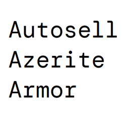 Autosell Azerite Armor logo