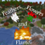 Feathers, Flowers, and Flame logo