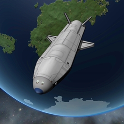 Realistic Boeing X37 Space Shuttle with Atlas V logo