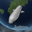 Realistic Boeing X37 Space Shuttle with Atlas V logo