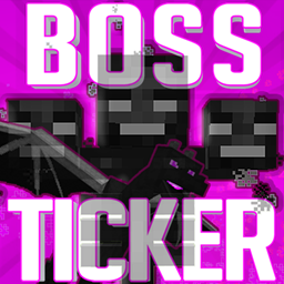 ANIMATED BOSS BAR Scrolling for EnderDragon Wither Ticker Text for all mobs entities logo