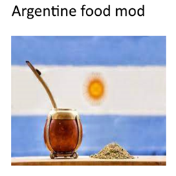 "Argentine food mod" logo