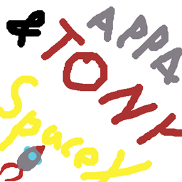 Appa und Tony Stark Space X logo