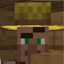 Villager raise eyebrow meme logo