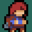 Madeline from Celeste as Totem of Undying logo