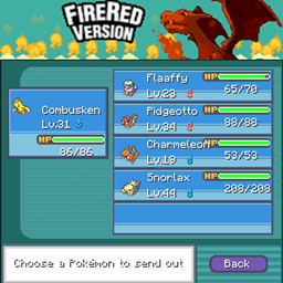 Pixelmon GUIs - Fire Red inspired!