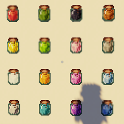 Bottled dye logo