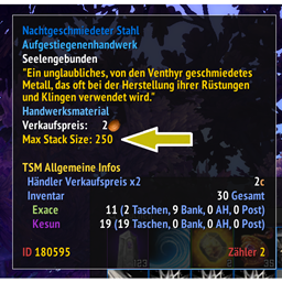 Max Stack Size