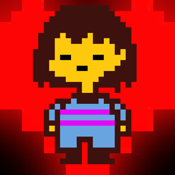 UNDERTALE-style sweep animation logo