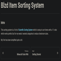 Blzd Sorting System ( Datapack ) logo