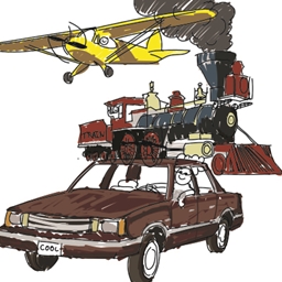 Planes Trains and Automobiles logo