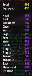 ElvUI Item Level Datatext