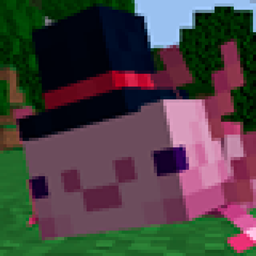 Axolotls with hats (vanilla/barebones version)