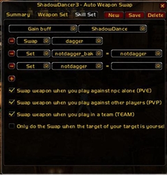 ShadowDancer3 - Auto weapon swap logo