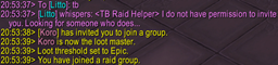 TB Raid Helper logo
