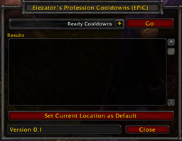 Elezator's Profession Cooldowns (EPiC) logo
