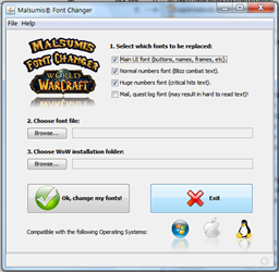 Malsumis WoW Font Changer