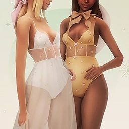 Rose bodysuit & accessory skirt