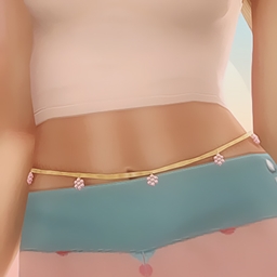 Flower waist-chain logo
