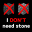 I DON'T Need Stone logo