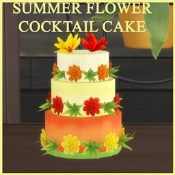 SUMMER FLOWER COCKTAIL CAKE