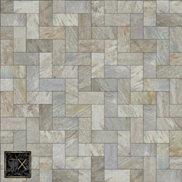Herringbone paving