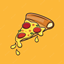 Pizza Dinner Breakfast Time logo