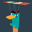 perry the platypus and mr. kerfuś logo