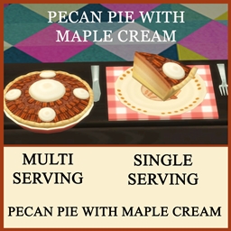 PECAN PIE WITH MAPLE CREAM