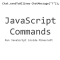 JavaScript Commands