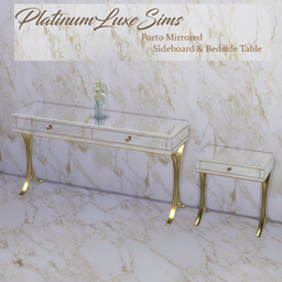 Porto Mirrored Sideboard & Bedside Table logo