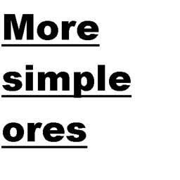 More simple ores logo
